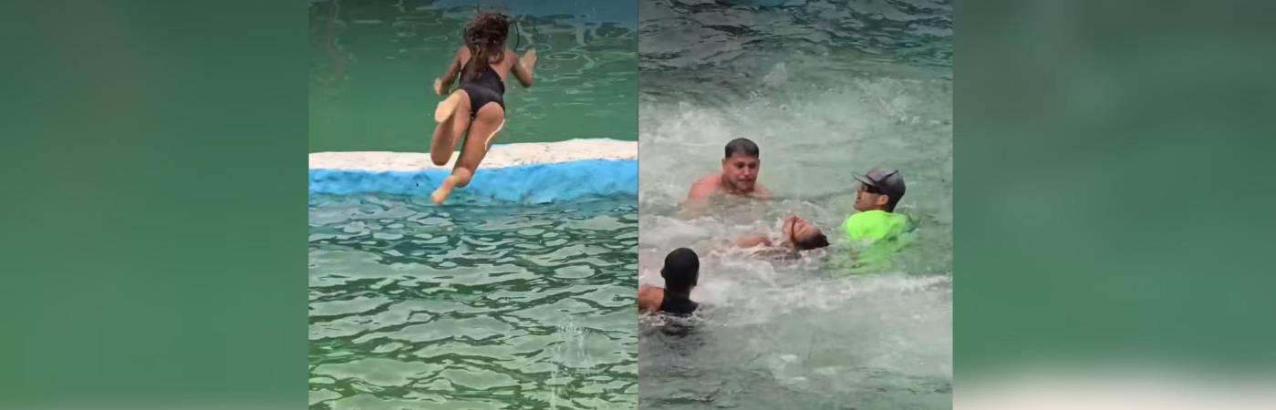 Momento en el que se produjo el incidente. FOTOS: TOMADAS DE INSTAGRAM @LINDANICOLLGOMEZMUNOZ