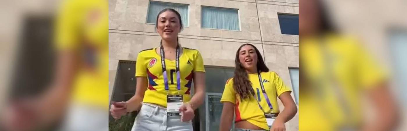 Dulce María Ospina Sterling, hija de David Ospina, y Salomé Rodríguez Ospina, hija de James Rodríguez. FOTO: CAPTURA DE VIDEO INSTAGRAM @salomerodriguezospi