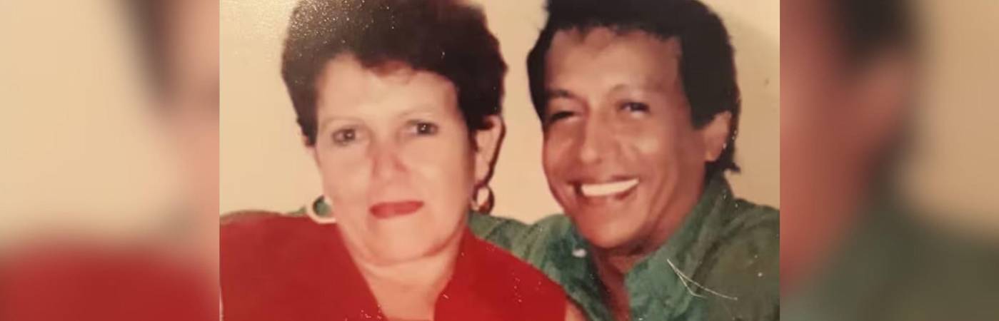 Bertha Rosario Mejía y Diomedes Díaz. FOTO: REDES SOCIALES