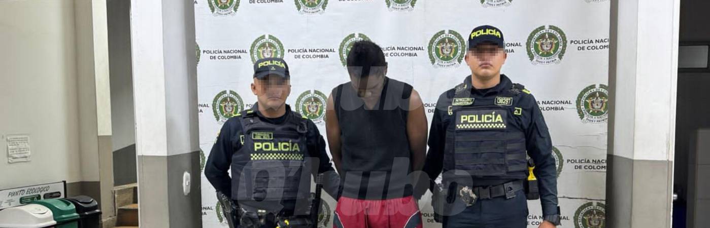 El presunto asesino fue capturado luego de que se lanzara al río Medellín para tratar de escapar. FOTO: CORTESÍA