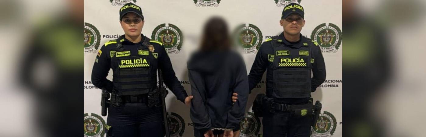 La mujer capturada por el asesinato del marido tiene 27 años y es oriunda de Corozal, Sucre. FOTO: POLICÍA NACIONAL