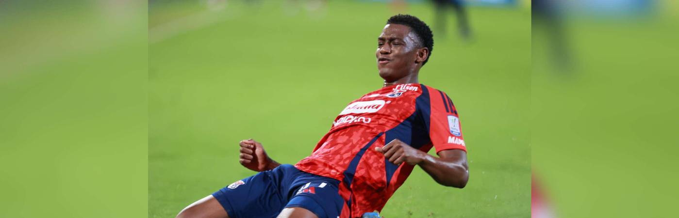 Juan David Arizala anotó el gol que le dio la victoria al Poderoso. /FOTO: MANUEL SALDARRIAGA QUINTERO