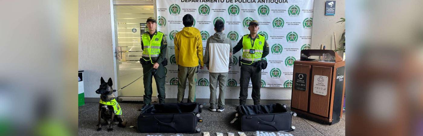 Los ciudadanos chinos tras ser capturados. /FOTO: POLICÍA NACIONAL