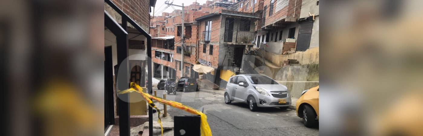 En esta cuadra del barrio La Libertad, en el oriente de Medellín, fue asesinado Johan Sebastián Ramírez Suárez. FOTO: LAURA ROSA JIMÉNEZ VALENCIA
