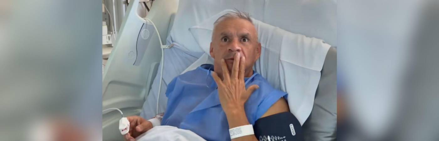 Juan Ricardo Lozano ya fue dado de alta y deberá guardar reposo durante 20 días. FOTO: REDES SOCIALES ALERTA HUMOR