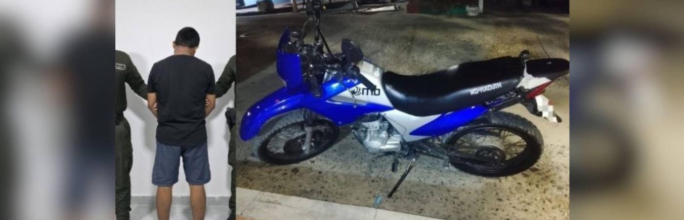 Como había inconsistencias en los documentos de la moto, el vendedor fue capturado por receptación. FOTOS: CORTESÍA