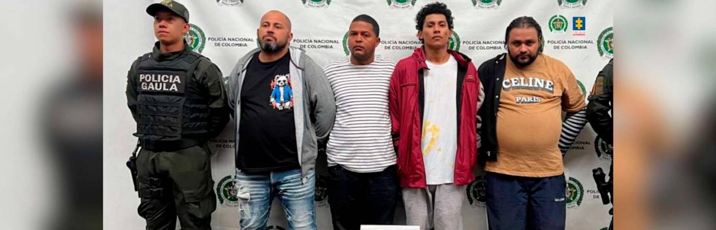 A los señalados delincuentes los capturó el Gaula de la Policía. /FOTO: CORTESÍA