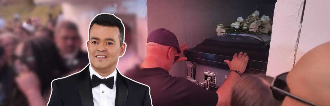 El entierro del cantante dominicano Álex Bueno. FOTOS: INSTAGRAM @alexbuenomundial - CAPTURA DE VIDEO YOUTUBE MONARCA MEDIA TV