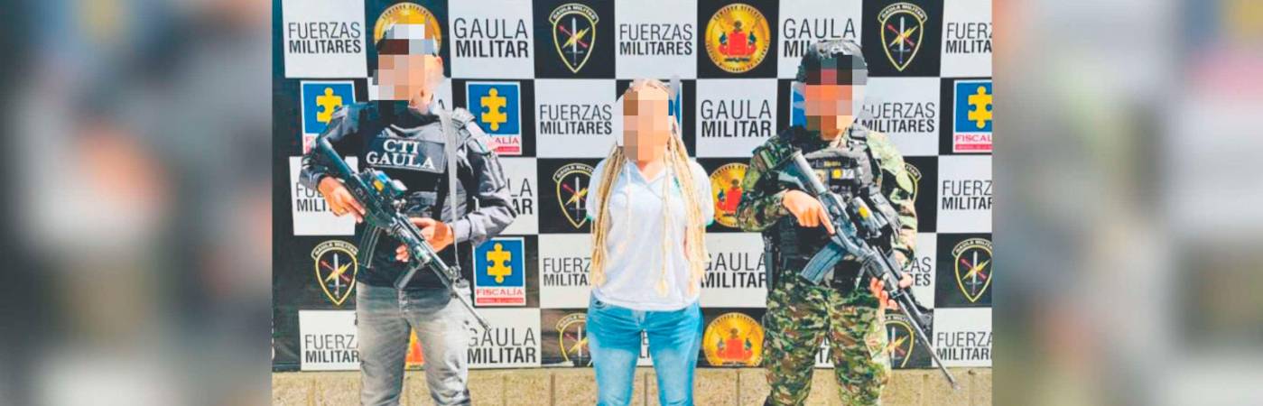 Alias Madamm sería la compañera sentimental0 de alias Chicharro, quien está capturado. /FOTO: CORTESÍA