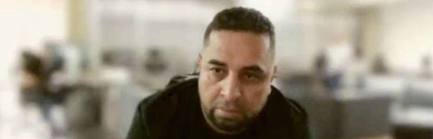 Jorge Iván Suaza Tabares, el señalado falso policía, durante las audiencias. FOTO: CAPTURA DE VIDEO FISCALÍA