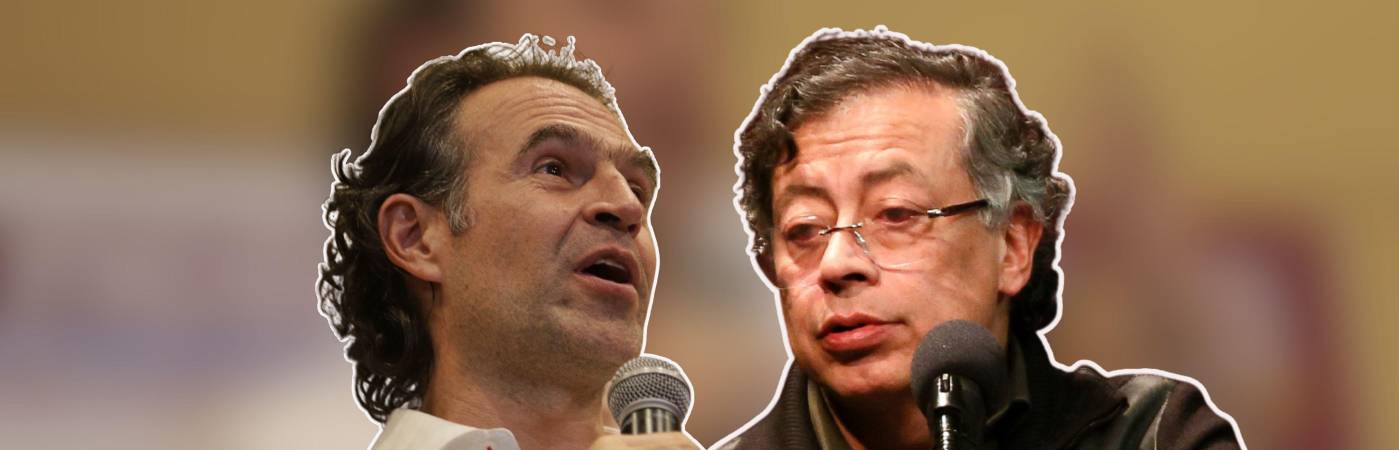 Federico Gutiérrez, alcalde de Medellín, y Gustavo Petro, presidente de la República. FOTOS: COLPRENSA