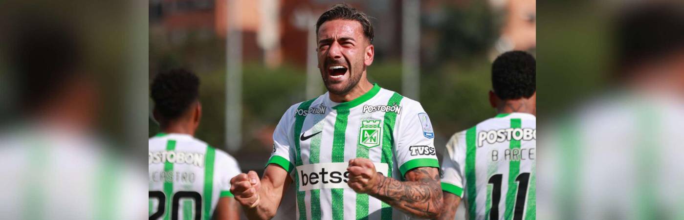 El uruguayo Facundo Batista anotó el primer gol del Verde. /FOTO: MANUEL SALDARRIAGA QUINTERO