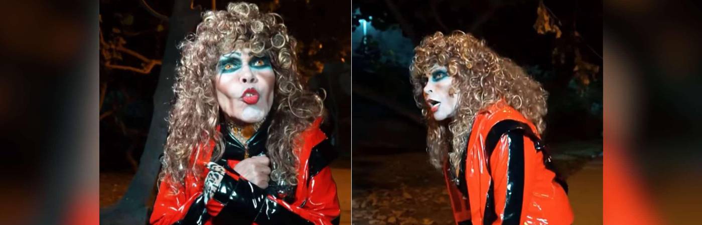 Así se ve La Tigresa del Oriente en su versión de ‘Thriller’. /FOTOS: CAPTURAS DE VIDEO