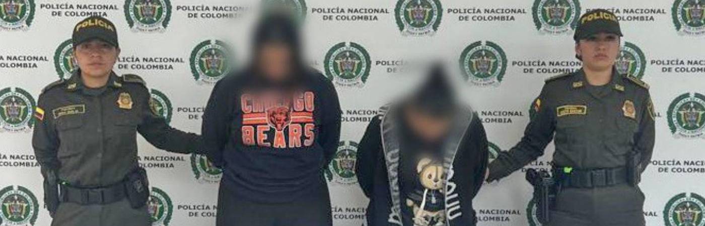 integrantes del grupo delincuencial ‘Los Ilegales’. / FOTO: POLICÍA ANTIOQUIA