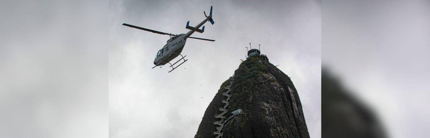 Freno a la operación de dos helipuertos turísticos en Guatapé. FOTO: MANUEL SALDARRIAGA QUINTERO