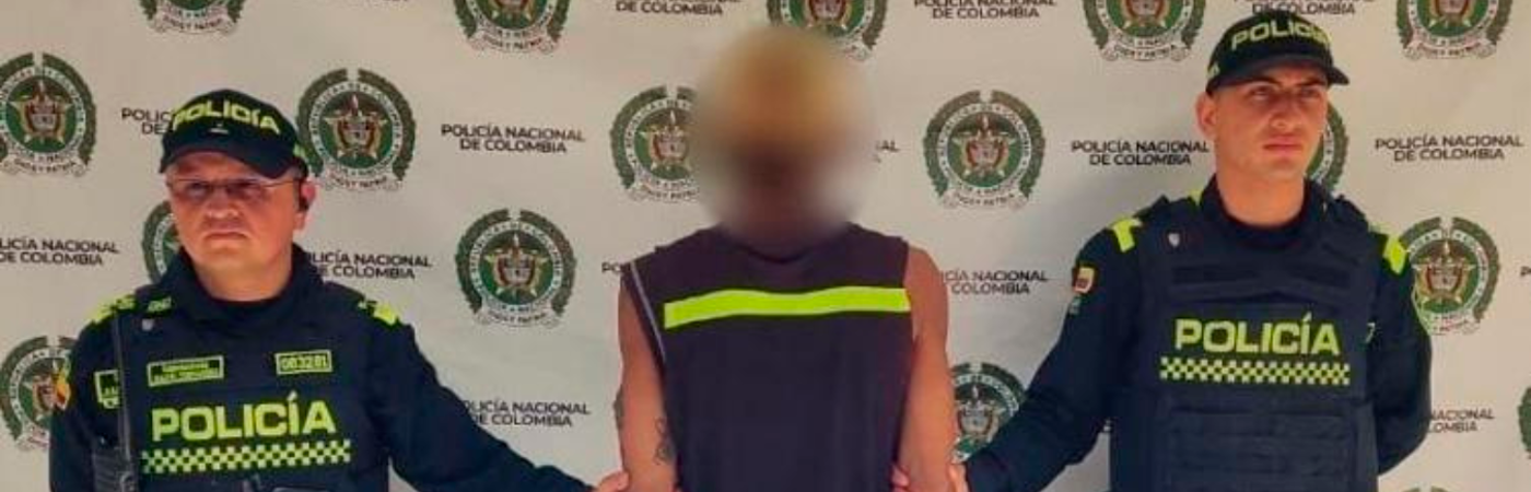 Al presunto agresor lo capturaron. / FOTO: CORTESÍA