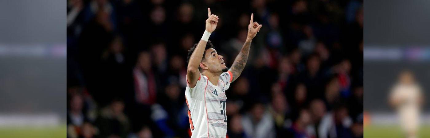 El guajiro Lucho Díaz ajustó 10 anotaciones con la camiseta del Bayern Múnich en todos los torneos que ha jugado. / FOTO: GETTY