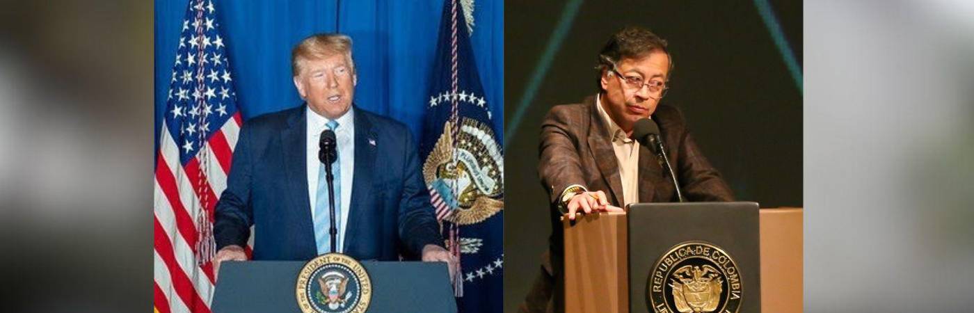 Actualmente, existe una grave crisis diplomática y una fuerte tensión entre el presidente de Estados Unidos, Donald Trump, y el de Colombia, Gustavo Petro. /FOTOS: COLPRENSA