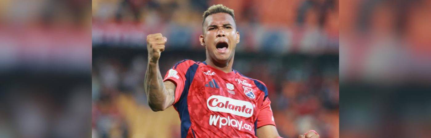 Diego Moreno fue el encargado de llevar al DIM a la final de Copa con las dos anotaciones en la fase semifinal. / FOTO: MANUEL SALDARRIAGA