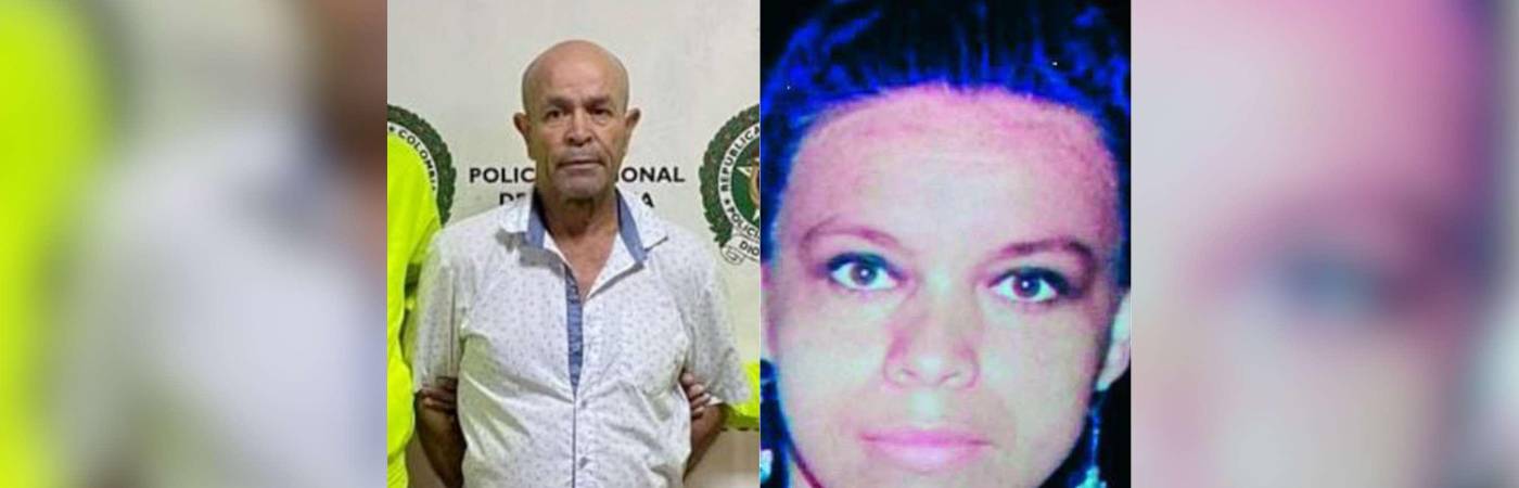 Rafael Ramiro Vanegas Muñoz, condenado por feminicidio agravado, y Nancy Elvira Buitrago, quien fue reportada como desaparecida en junio de 2023. /FOTOS: CORTESÍA