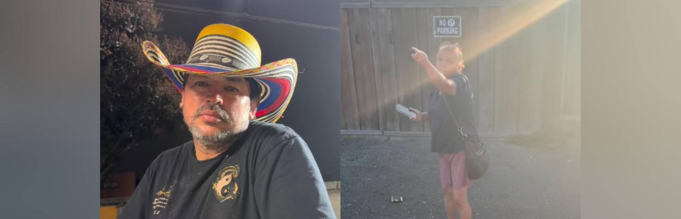 Óscar Herrera, quien reside en California, Estados Unidos, fue el protagonista de este penoso momento. FOTOS: INSTAGRAM @CHORIZOSDEMITIERRAPARCERO