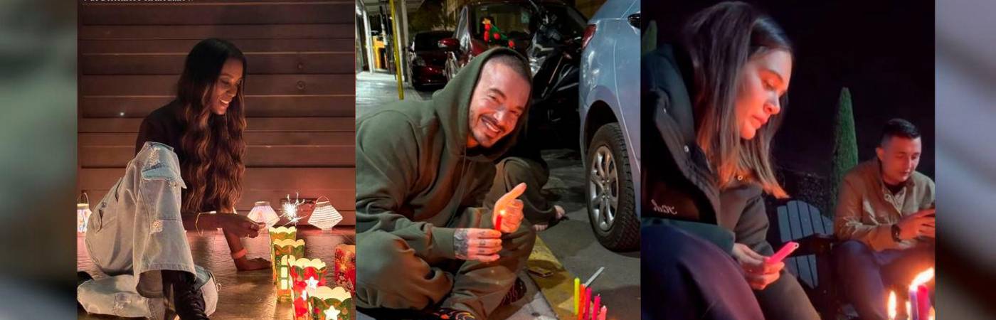 Claudia Lozano, J Balvin y Lina Tejeiro fueron algunos de los que se sumaron a la tradición. FOTOS: CAPTURAS DE VIDEO