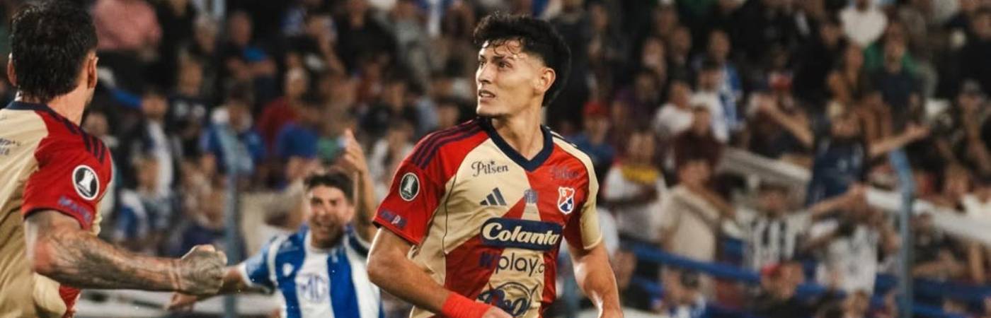 Enzo Larrosa, delantero del Independiente Medellín. FOTO: DIM