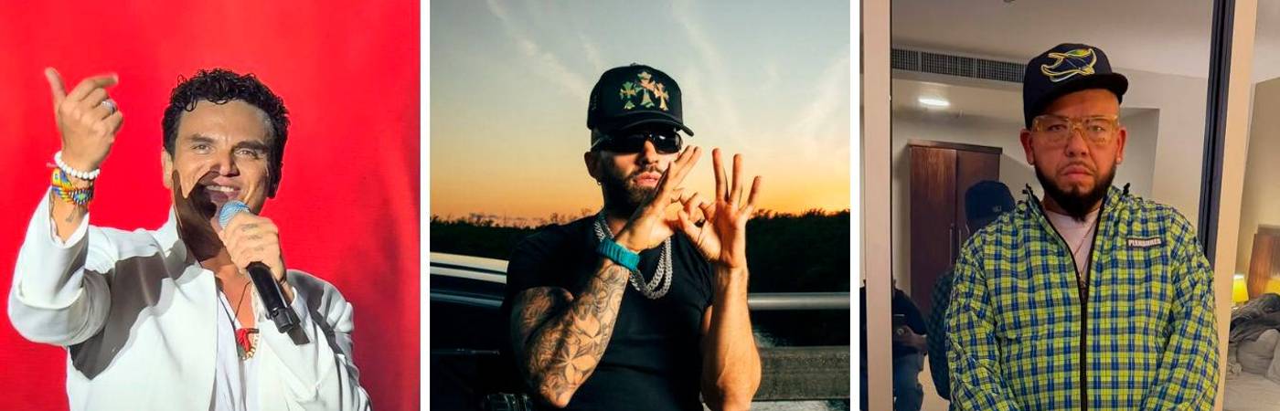 Feid, Silvestre Dangond y Ñejo son solo algunos de los artistas que estarán. FOTOS: IG @feid @nejoelbroko @silvestredangond