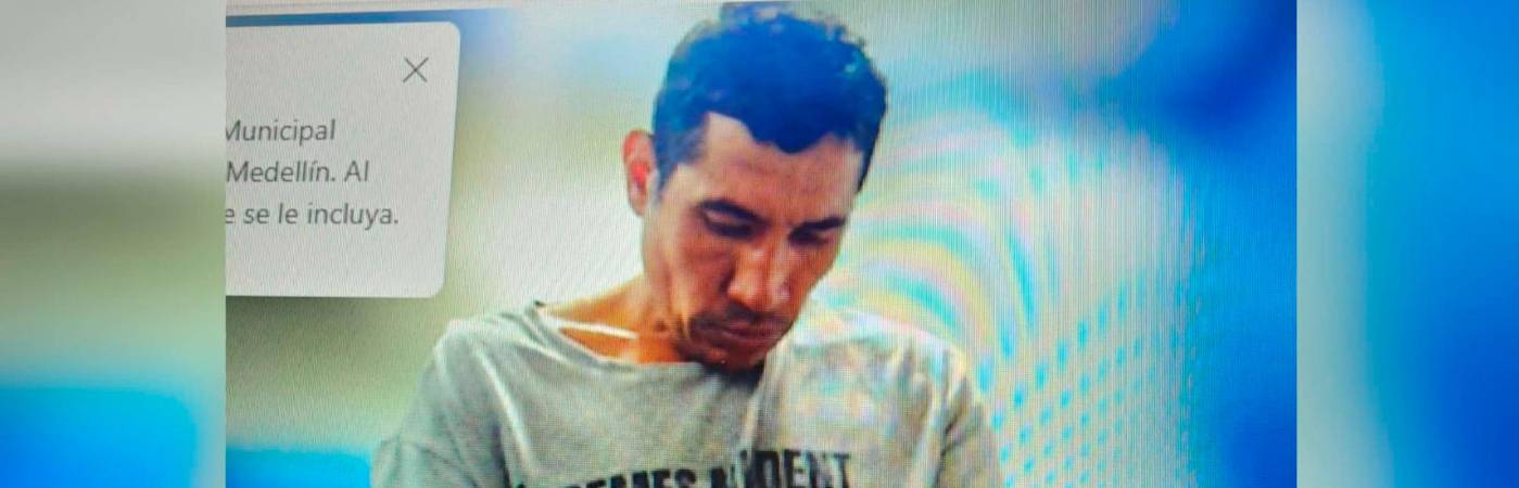 Jonathan Orlando Posada Ciro durante las audiencias ante el juez. /FOTO: CORTESÍA