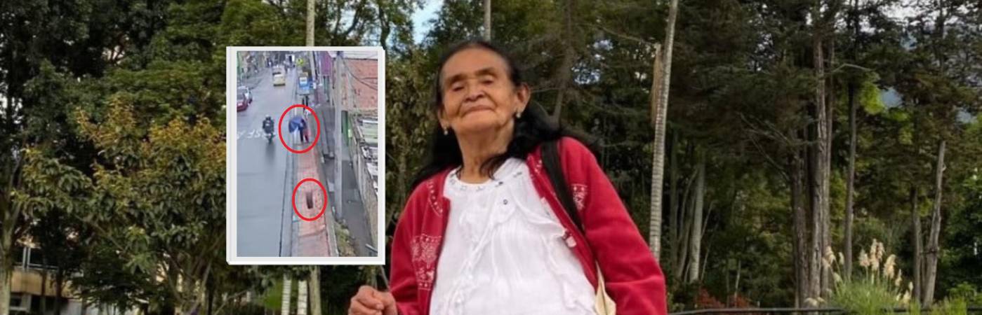 María Isabel Quito de García tenía 79 años y era oriunda de Tunja, Boyacá. FOTOS: CORTESÍA Y CAPTURA DE VIDEO