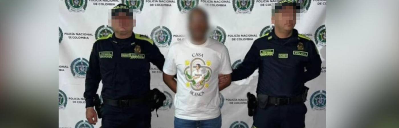 Alias el Cantante fue capturado en vía pública de Medellín. FOTO: CORTESÍA POLICÍA NACIONAL