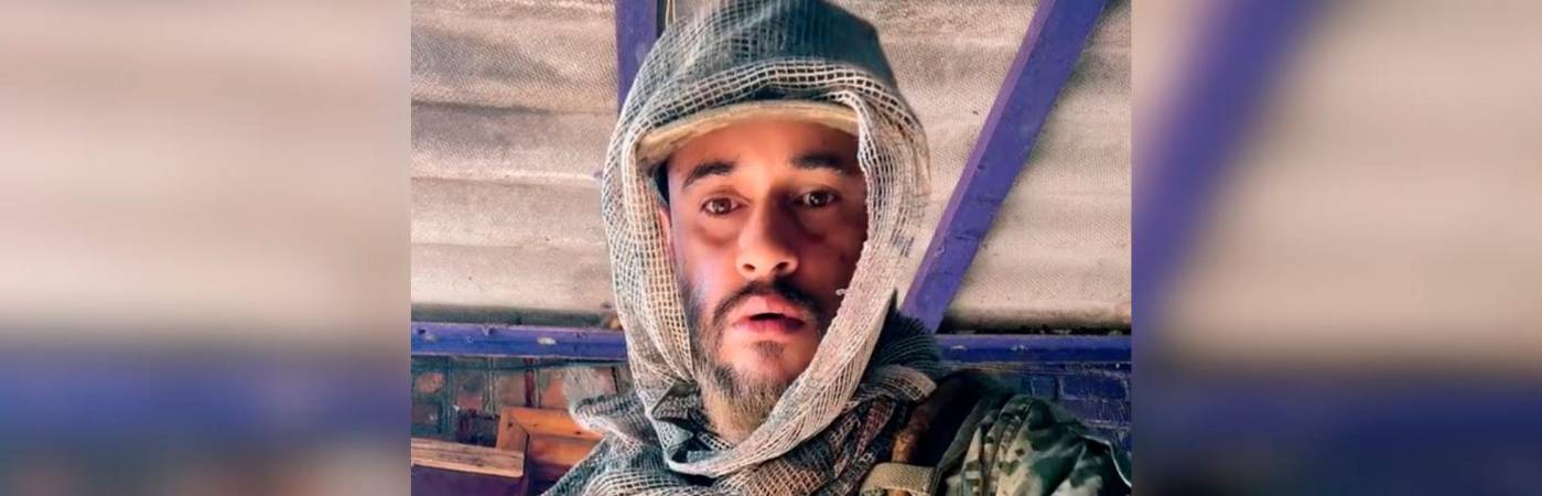Él era Luis Javier Cardona, el mercenario colombiano fallecido en Ucrania. /FOTO: CAPTURA DE VIDEO TOMADO DE TIKTOK @luisjaviercardona4