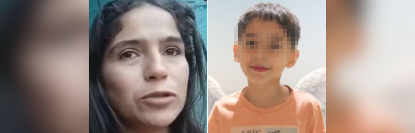 Yudy Katherine Pico y su hijo Kevin Arley Acosta Pico (Q.E.P.D.). FOTOS: CAPTURA DE VIDEO - NOTICIAS CARACOL