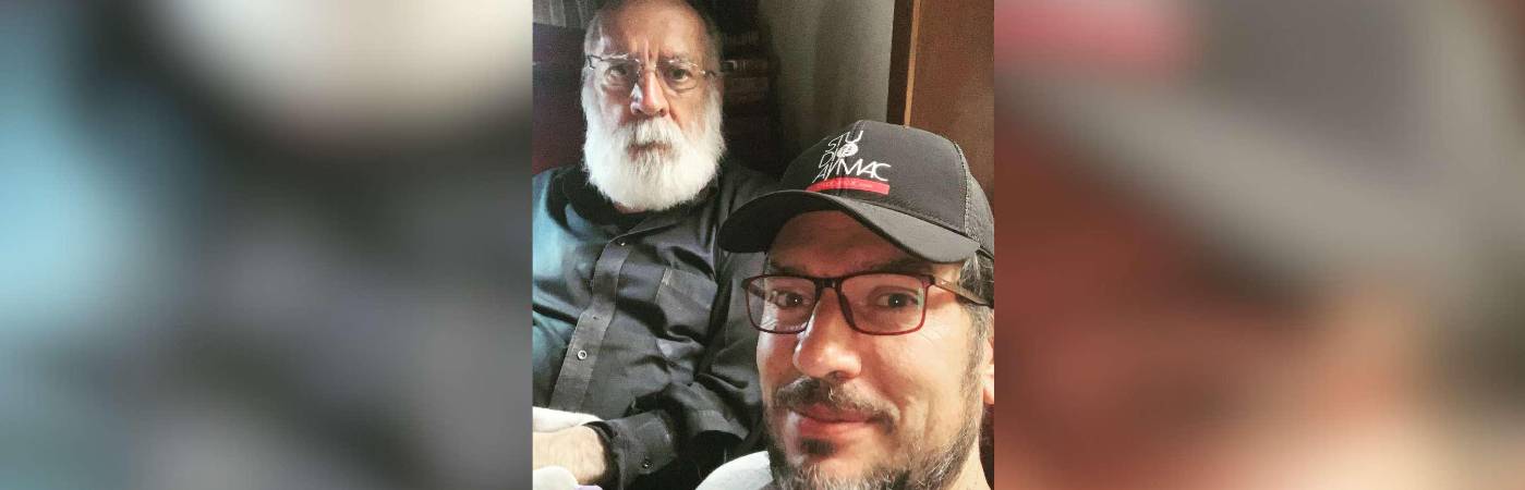 Gustavo Antonio Angarita Pantoja el día que cumplió 80 años, junto a su hijo Gustavo Angarita Jr. /FOTO: INSTAGRAM @gusangarita