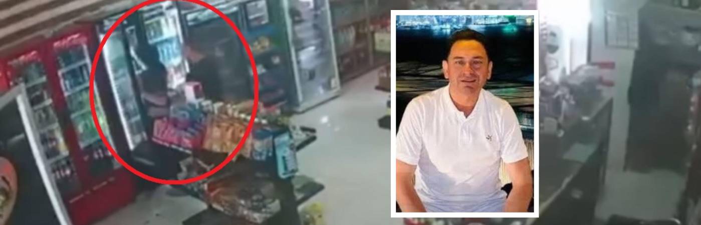 Este fue el momento exacto en el que se dio el presunto acoso y la agresión. En el recuadro: Carlos Eduardo Moreno Caviedes. FOTOS: PERIÓDICO LA NACIÓN Y REDES SOCIALES