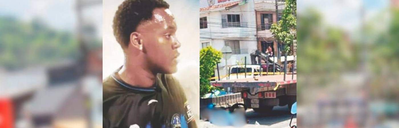 El joven murió casi instantáneamente, luego de chocar contra el plantón y caer al asfalto. /FOTO: CORTESÍA Y DENUNCIAS ANTIOQUIA