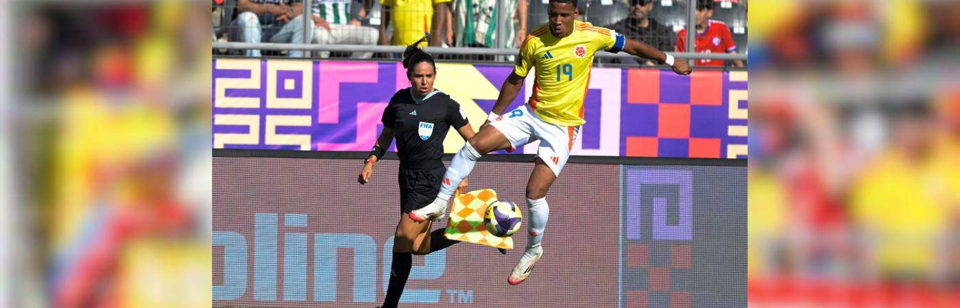 Kener González, fue uno de los destacados jugadores de Colombia en este segundo juego ante Noruega. / FOTO: FEDERACIÓN COLOMBIANA DE FÚTBOL
