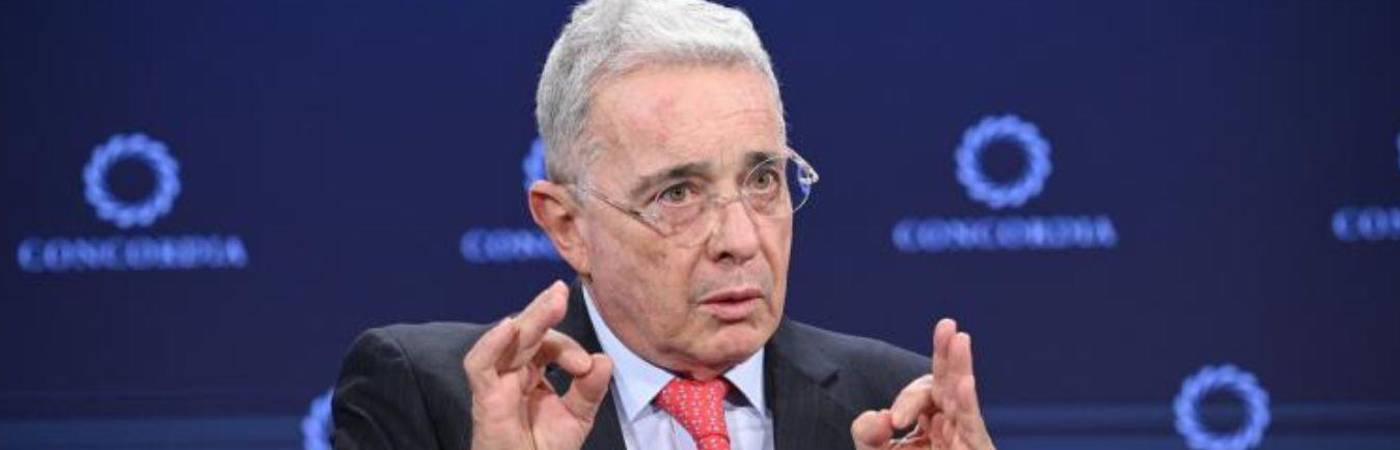 Álvaro Uribe Vélez, durante la Cumbre Anual de Concordia 2022. / FOTO: COLPRENSA
