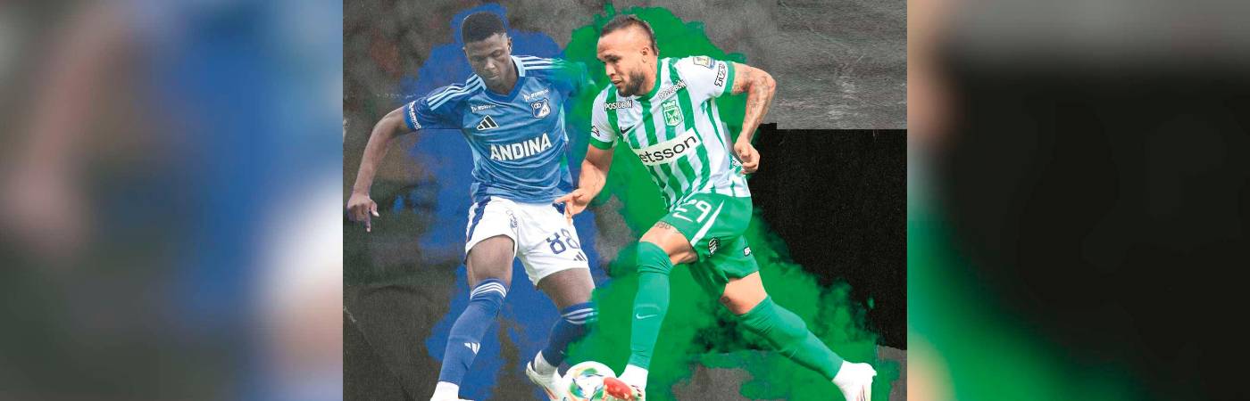 Neiser Villarreal (88) engrosa el joven Millos, que viene en ascenso, mientras que Andrés Sarmiento (der.) haría parte del 11 mixto con el que jugaría el Verde./FOTOS: CAMILO SUÁREZ Y COLPRENSA