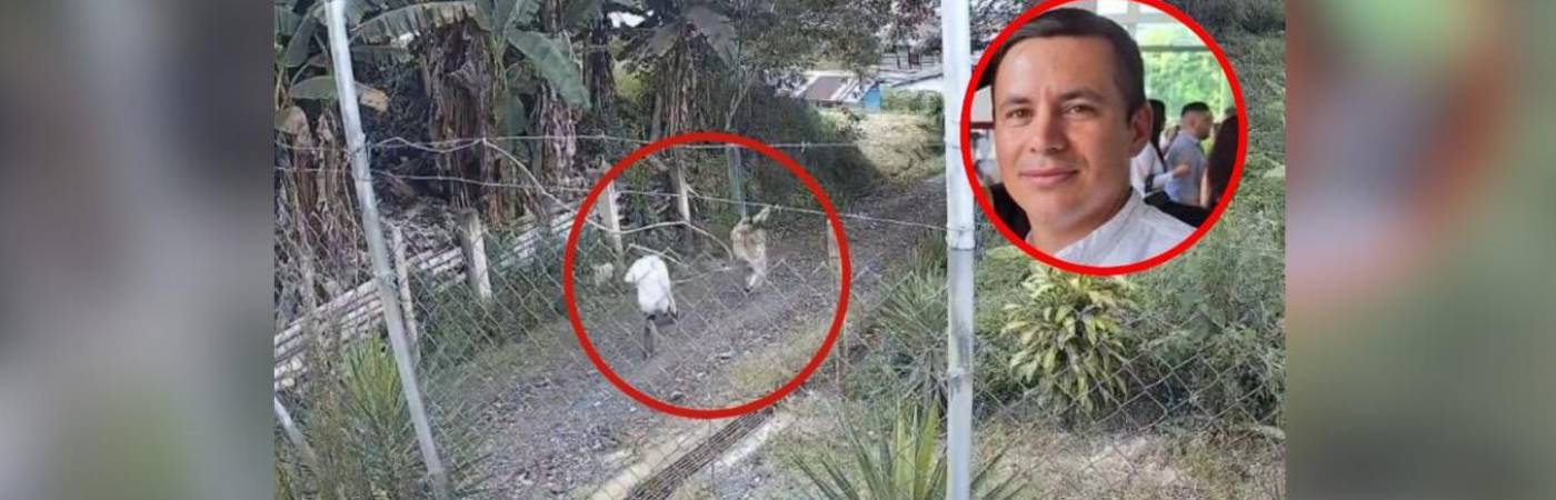 En un video registrado en abril de 2025 se ve a José Erley Ramírez persiguiendo a su hijastra. FOTO: CAPTURA DE REDES SOCIALES