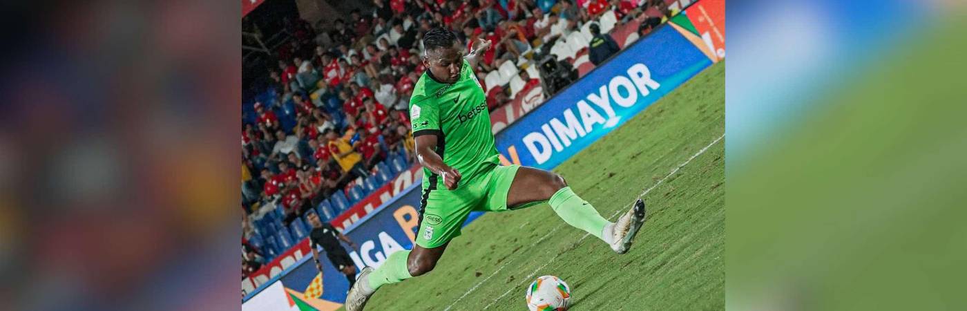 Alfredo Morelos anotó el gol de Nacional. /FOTO: ATLÉTICO NACIONAL
