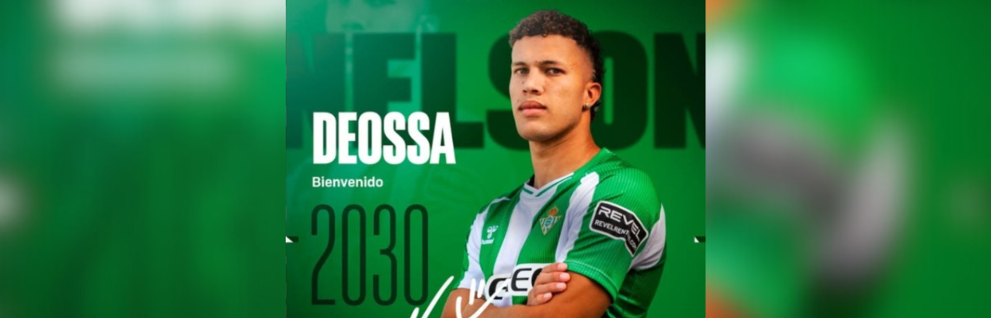 Bienvenida a Nelson Deossa al Real Betis de España. /FOTO: Redes @nelsondeossasuarez06