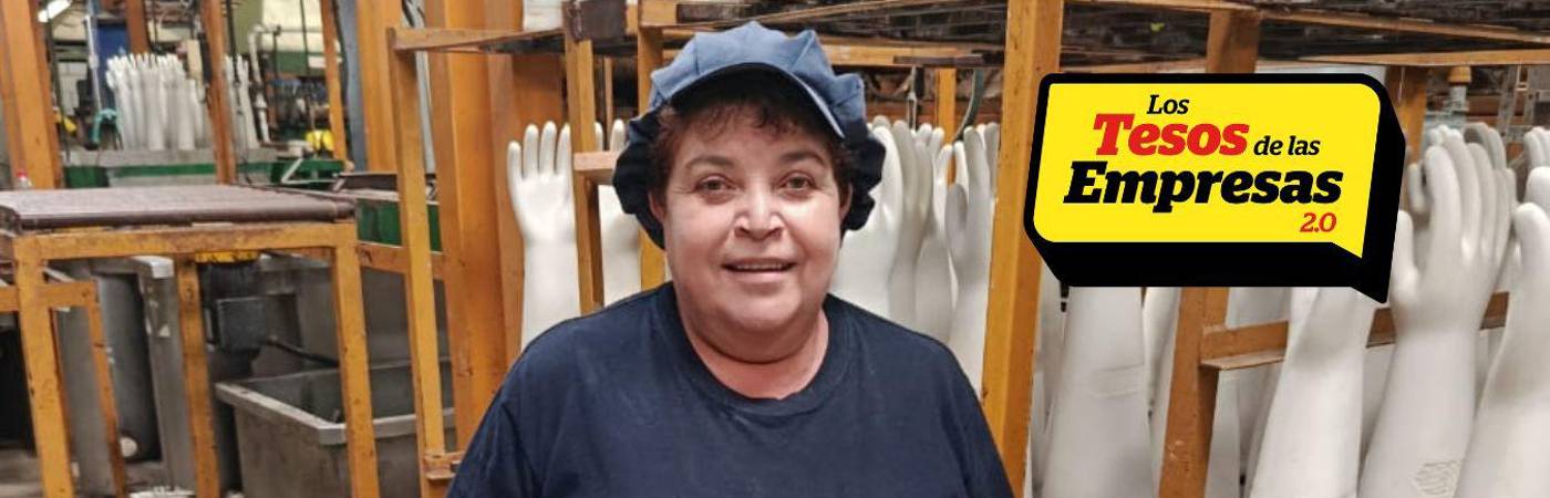 Navis Gallego Orrego labora en la sede de Latexport de Guarne, municipio en el que también reside. FOTOS: CORTESÍA