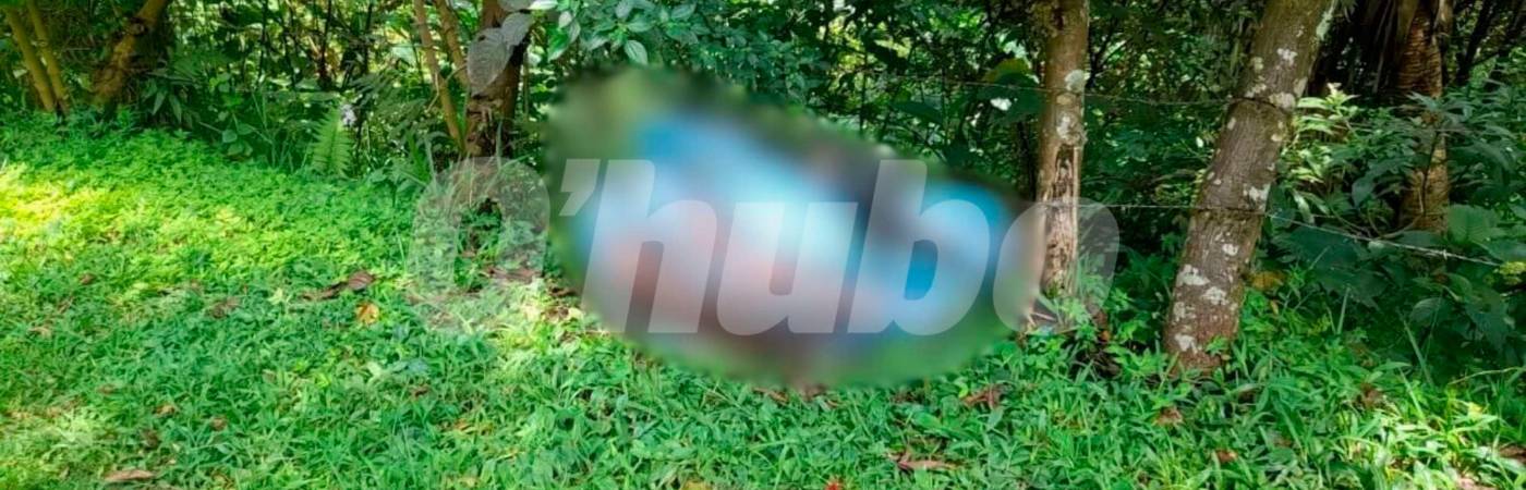 Así fue hallado el cadáver en Santa Elena. /FOTO: CORTESÍA