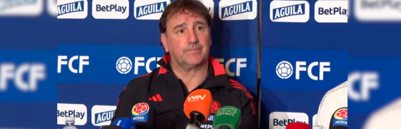 Néstor Lorenzo, director técnico de la Selección Colombia en la más reciente rueda de prensa. / FOTO: TOMADA DE VIDEO 