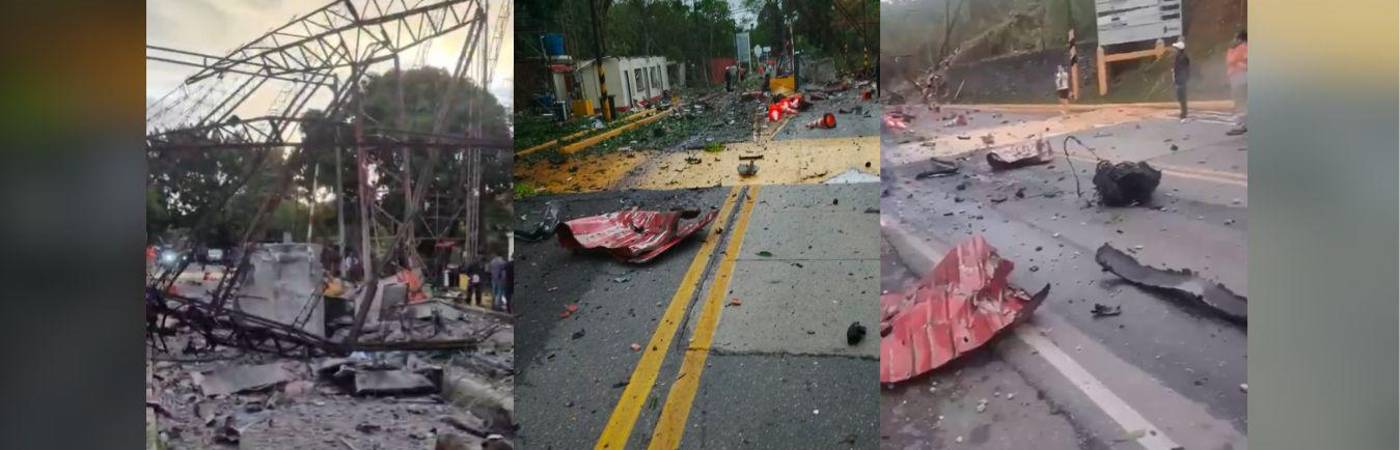 Las autoridades adelantan tareas de verificación y descartan la presencia de explosivos adicionales. FOTOS: CAPTURAS DE VIDEO X