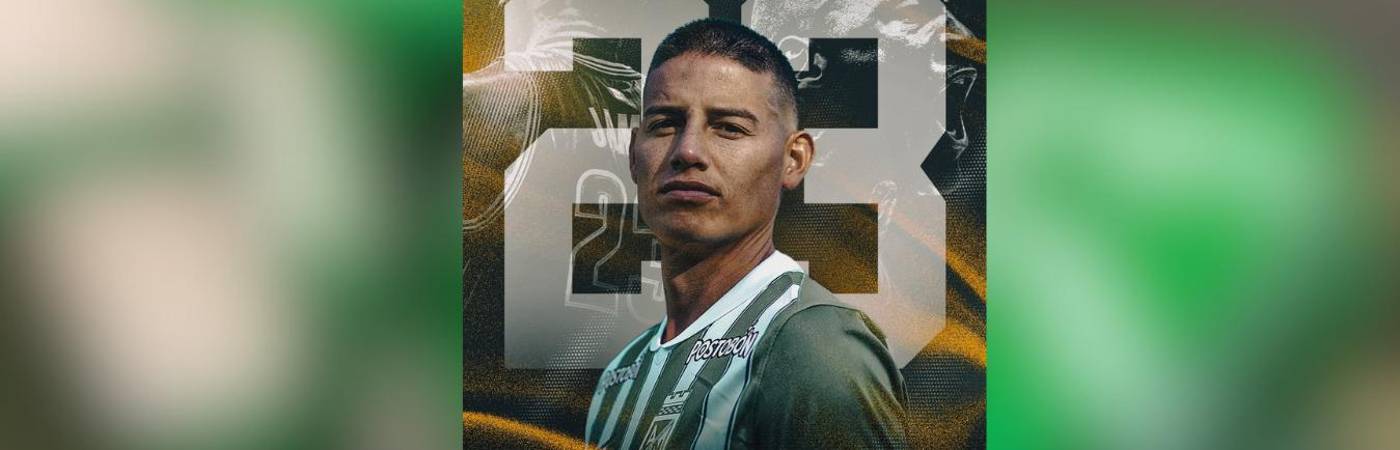 Oficialización dorsal 23 para James Rodríguez en Atlético Nacional. FOTO: CORTESÍA NACIONALOFICIAL