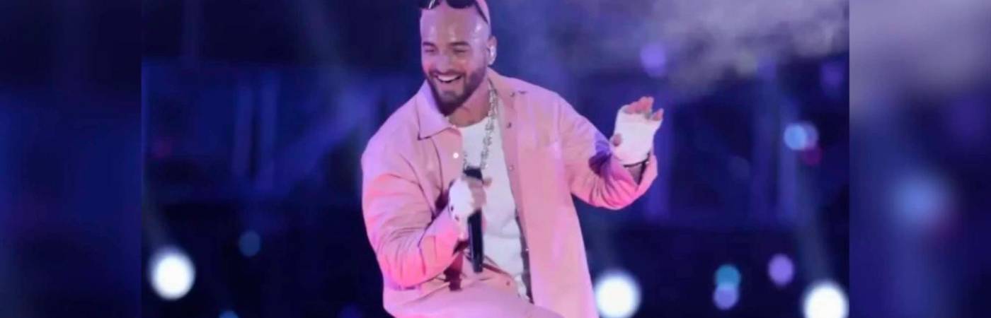 Maluma durante el ‘Medallo en el mapa’ de 2022. /FOTO: ARCHIVO