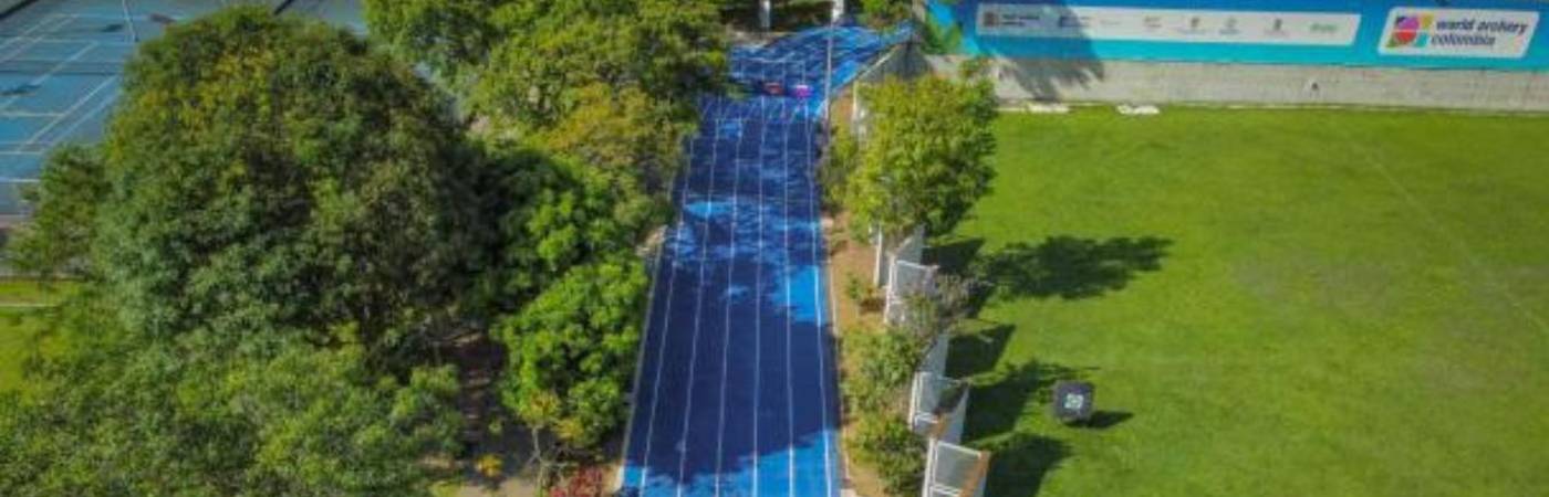 Pista de trote de la Unidad Deportiva de Belén. /FOTO: CORTESÍA ALCALDÍA DE MEDELLÍN