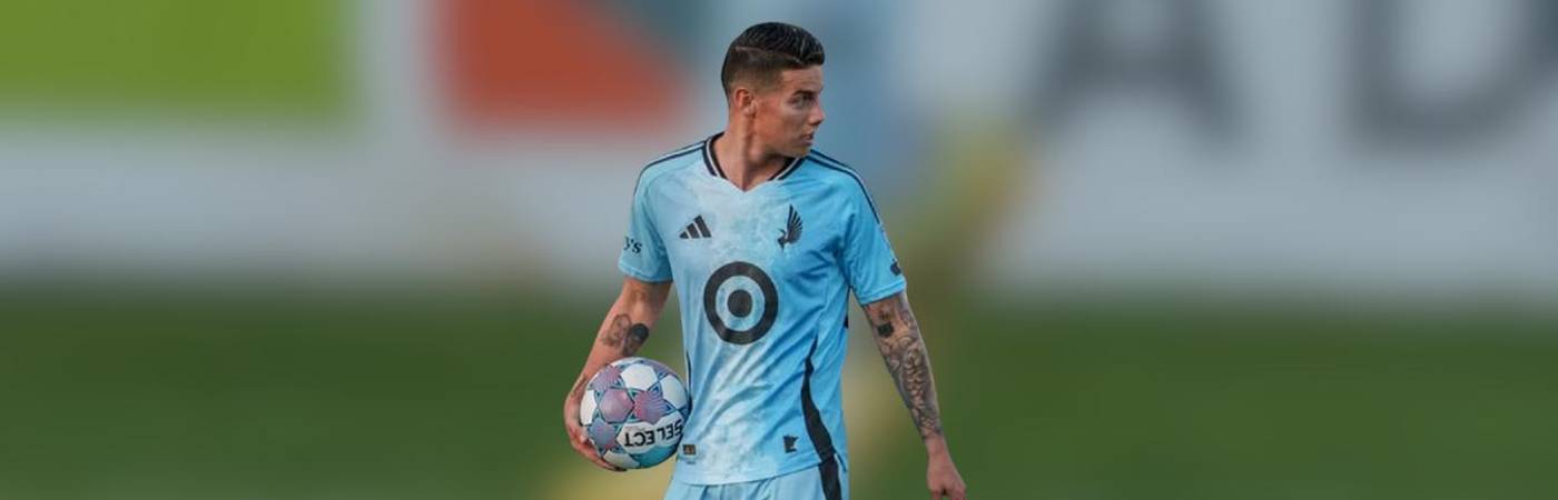 James Rodríguez con su actual club, el Minnesota United FC. FOTO: TOMADA DE INSTAGRAM @JAMESRODRIGUEZ10